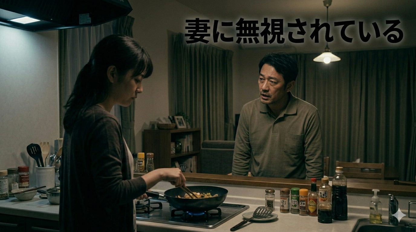 妻に無視されている